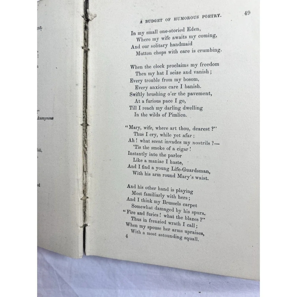 Wit And Humor For The Household 1883  Antique Book
